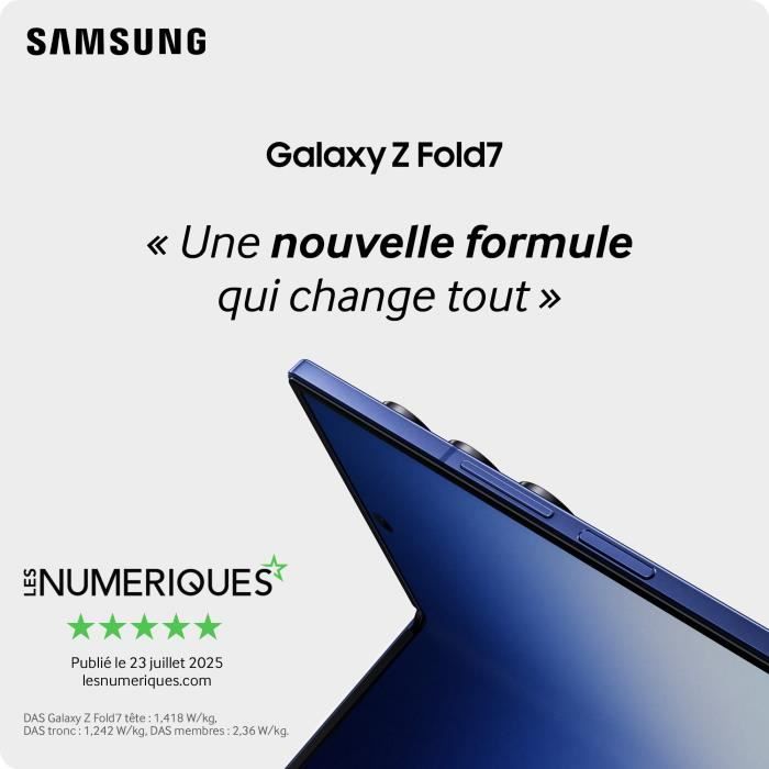 Image secondaire de Samsung Galaxy Z Fold7 5G Smartphone 512 Go Noir Absolu