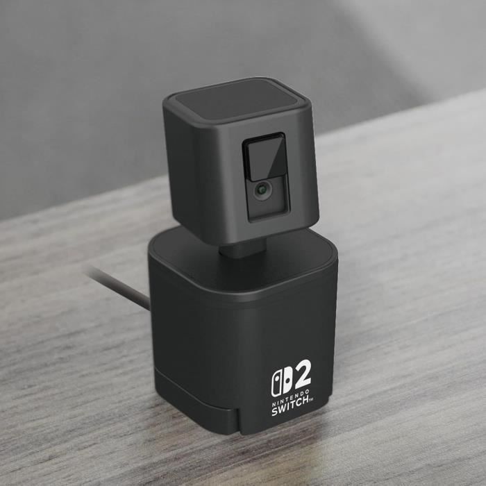 Image secondaire de Caméra vidéo USB - HORI - Nintendo Switch 2 - Bras flexible et cache d'objectif - Noir