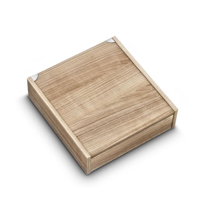 LA TABLE D'ALBERT Ménagere de 48 pieces avec coffret en bois - Inox