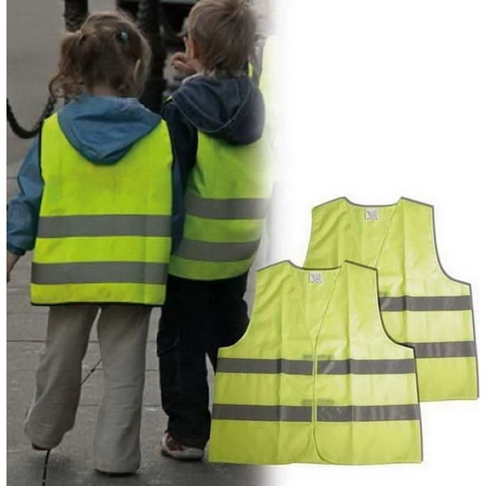 CARPOINT Gilet de sécurité enfant - Vert fluo