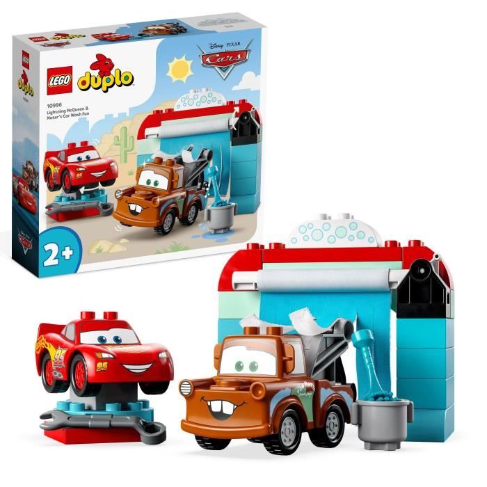 LEGO DUPLO Disney et Pixar 10996 La Station de Lavage avec Flash McQueen et Martin, Jouet
