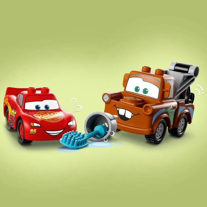 LEGO DUPLO Disney et Pixar 10996 La Station de Lavage avec Flash McQueen et Martin, Jouet