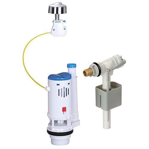 Kit de cisterna para inodoro - NOVOBAIN - Con mecanismo y grifo - Caudal 3/6L - Altura regulable (250 a 510 mm) - Accesorios incluidos