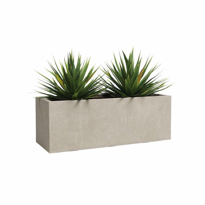 Image secondaire de Jardinière Sydney en Plastique Crème - 80 cm - 57 L