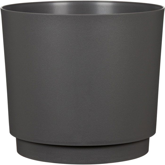 Cache-pot rond anthracite Plano - GARDEN ID - Ø 25 cm