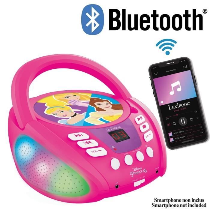 DISNEY PRINCESS - Lecteur CD Bluetooth - Effets Lumineux