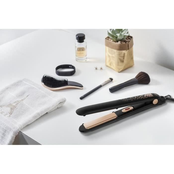 ROWENTA SF1629F0 Easyliss Collection Copper Forever Lisseur cheveux, Revetement céramique, Plaques flottantes, Chauffe rapide