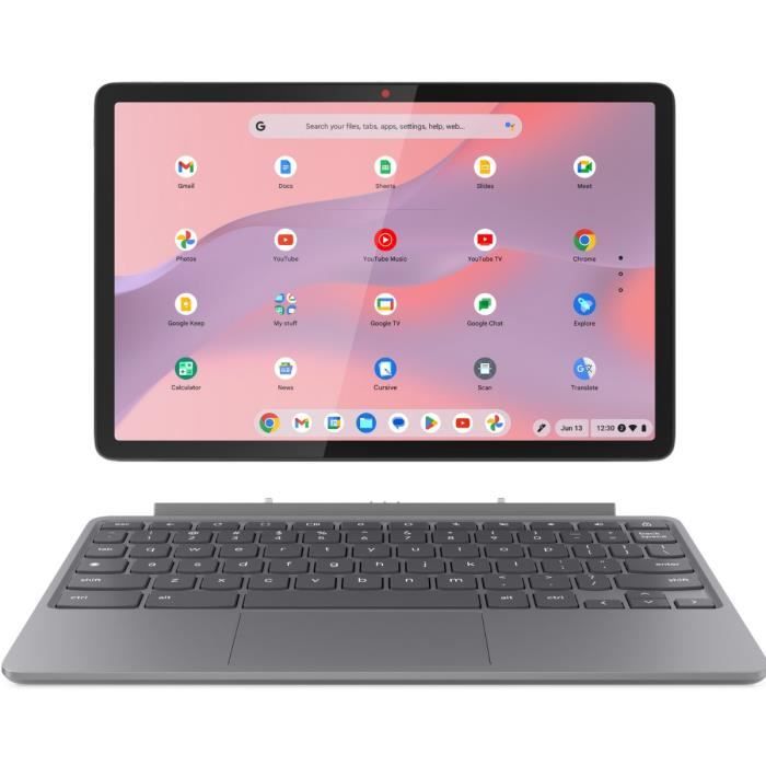 PC Tablette 2 en 1 LENOVO Chromebook Duet 11M889 | Chrome OS - 10,95 WUXGA - MTK Kompanio 838 - RAM 8 Go - SSD 128 Go - AZERTY