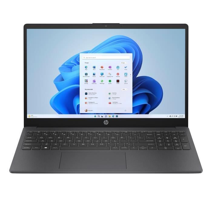 PC Portable HP 15-fd0099nf - Windows 11 - 15,6 FHD - Intel N100 - RAM 4Go - Stockage 128Go SSD - AZERTY