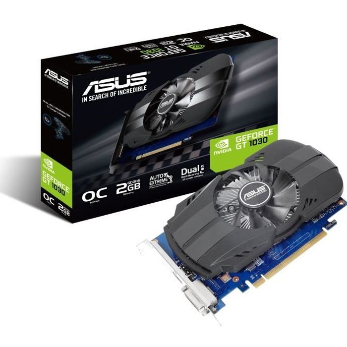Asus Carte graphique GeForce GT 1030 - 2 Go - GDDR5