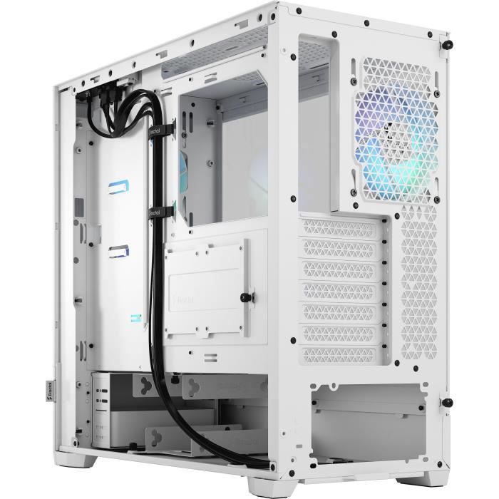 Boîtier PC - FRACTAL DESIGN - Pop Air RGB White TG - Blanc (FD-C-POR1A-01)