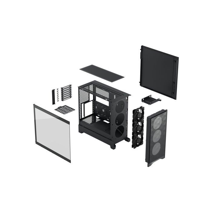 Image secondaire de Boîtier PC Fractal Design Pop 2 Air TG - Noir avec Ventilateurs Performants