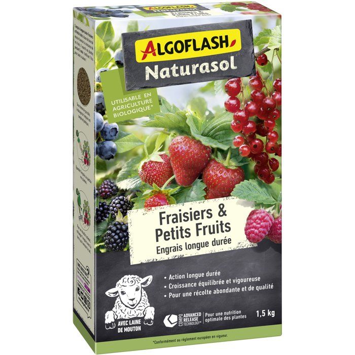 Image secondaire de Engrais Longue Durée pour Fraisiers et Petits Fruits - 1,5 kg