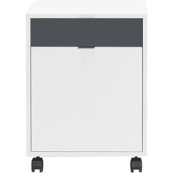 Caisson de bureau COMPO - Mobile - Blanc - L 45 x P 40 x H 60 cm