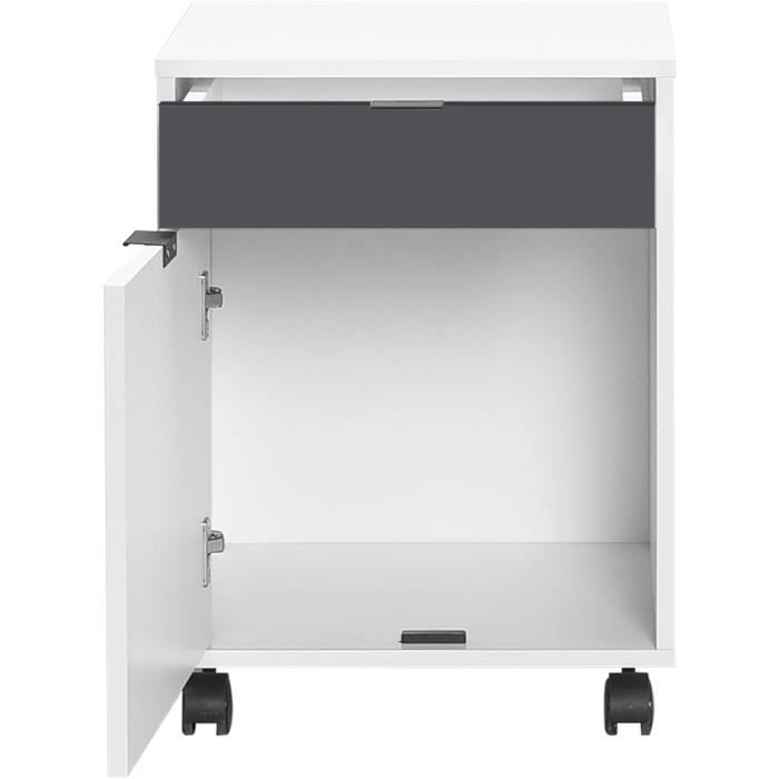 Caisson de bureau COMPO - Mobile - Blanc - L 45 x P 40 x H 60 cm