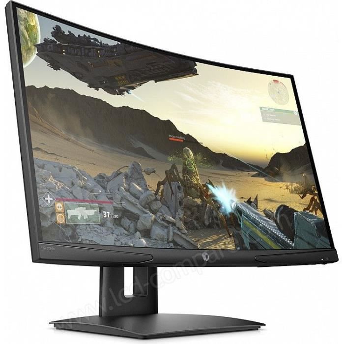 Ecran PC Gamer HP X24c - 23,8 FHD - Dalle VA - 4 ms - 144 Hz - HDMI / DisplayPort - AMD FreeSync