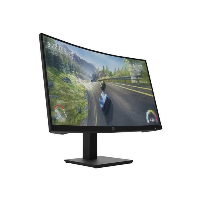 Ecran PC Gamer HP X27c - 27 FHD - Dalle VA - 1 ms - 165 Hz - HDMI / DisplayPort - AMD FreeSync Premium