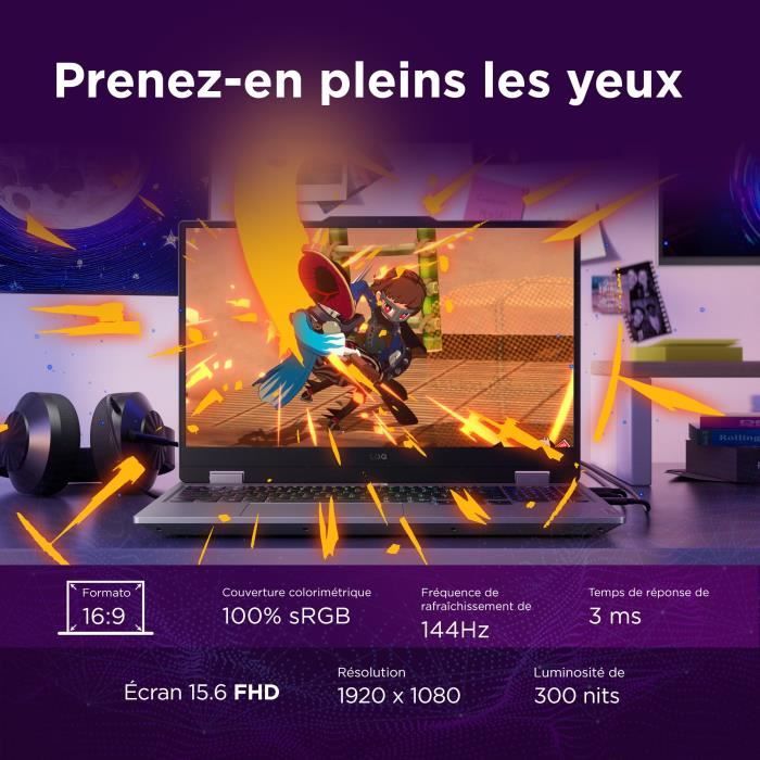 Image secondaire de PC portable Gamer LENOVO LOQ 15IRX10 | Sans Windows - 15'' FHD 144hz - Core i5-13450HX - RTX 5050 100W - RAM 16 Go - SSD 512 Go