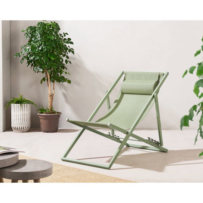 Image secondaire de Chilienne PAROS en Acier Vert Kaki - Confort et Élégance pour Détente Extérieure