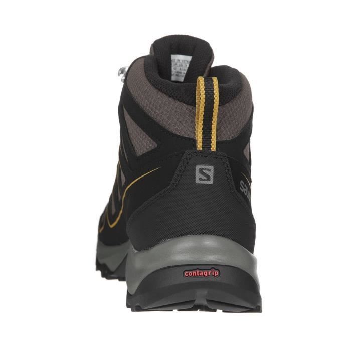 SALOMON Chaussures de randonnée Onis Mid GTX - Homme - Kaki et jaune