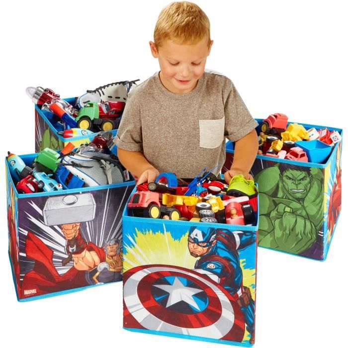 AVENGERS Cubes de rangement pour jouets enfants