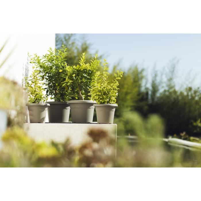 PLASTIKEN Pot a fleurs Ø 60 cm rond - Anthracite
