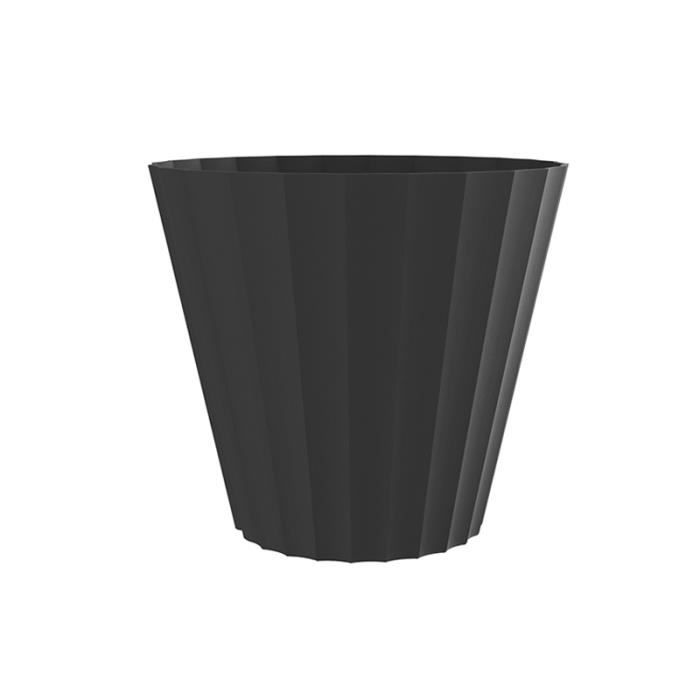 PLASTIKEN Pot Doric Maceta - Ø26 x 23 cm - Gris anthracite