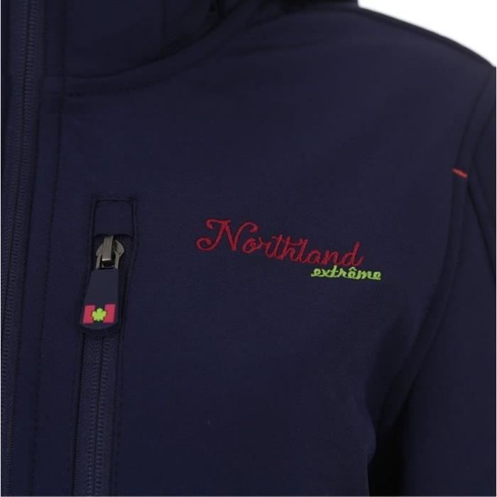 NORTHLAND Softshell Polaire Alina bleu/violet - Femme