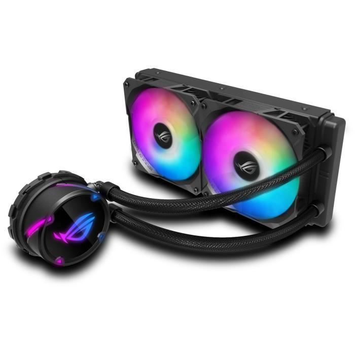 ASUS ROG STRIX LC 240 RGB eau et gaz réfrigérants Processeur ( ROG STRIX LC240 RGB 240mm Liquid CPU Cooler Addressable RGB 2 x PWM