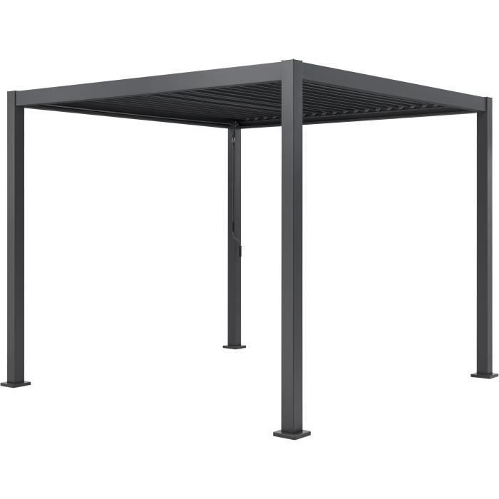 Image secondaire de Pergola Bioclimatique GAYA en Aluminium et Acier - 3x3m - Gris