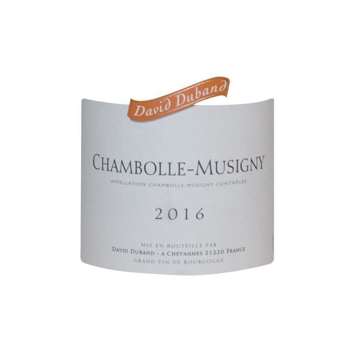 David Duband 2016 Chambolle-Musigny - Vin rouge de Bourgogne