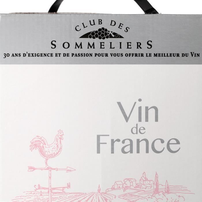 Club des Sommeliers Vin rosé de France - 3 L