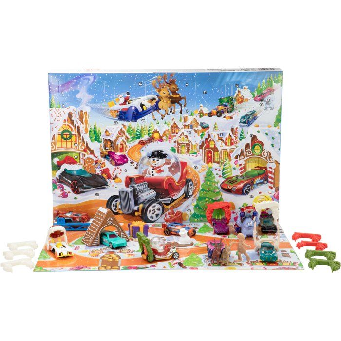 Hot Wheels - Calendario de Adviento 2025 - 10 veh�culos y 24 accesorios - Hot Wheels - JCB47