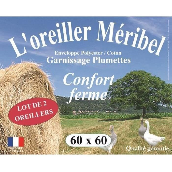 DODO Set di 2 cuscini Plumette MERIBEL 60x60cm