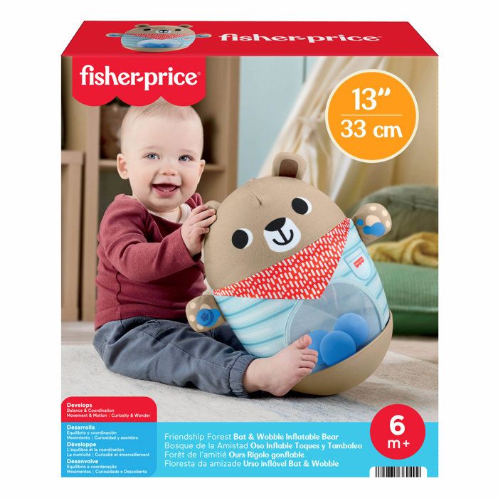 Ourson à Bascule avec Balles Myrtilles - Fisher Price