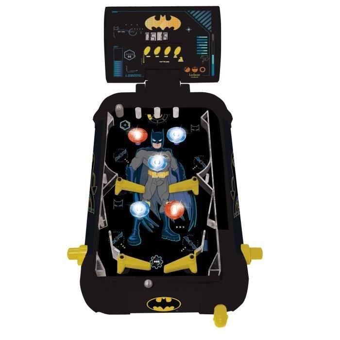 Flipper elettronico Batman con effetti luminosi e sonori