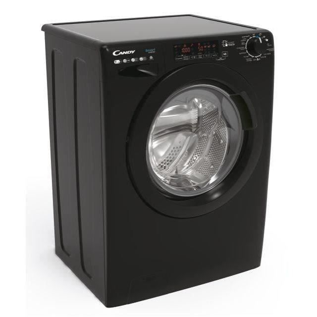 Lave-linge séchant CANDY CSWS496TWMBBE-47 - 9 / 6 kg - Induction - 1400 trs/min - Vapeur - Connecté - Classe A - Noir