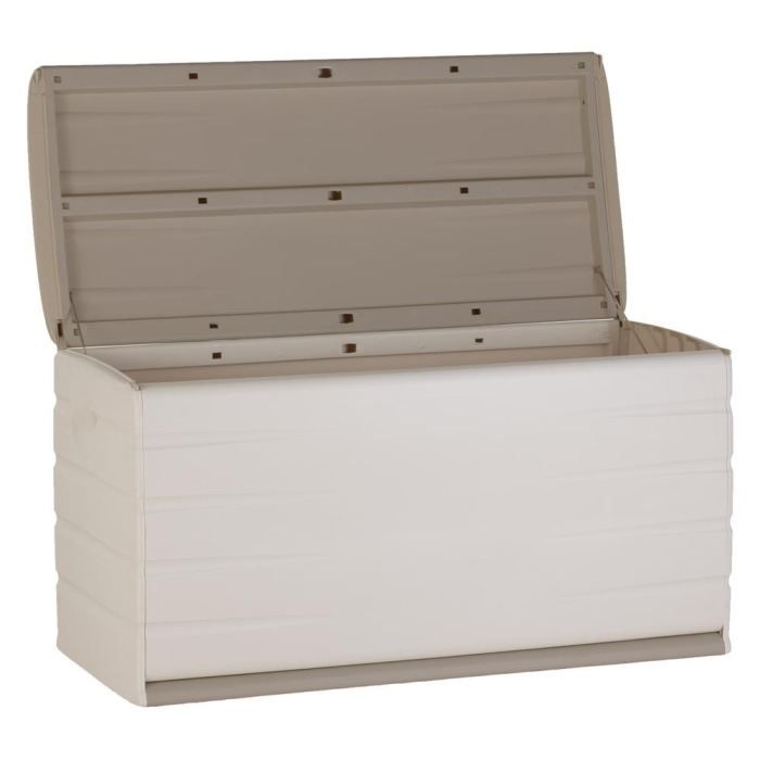 Image secondaire de Coffre de Rangement Beige 350L avec Roulettes et Cadenassable