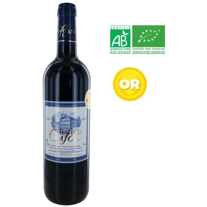 Ch�teau Cafol 2015 Castillon C�tes de Bordeaux - Vin rouge de Bordeaux - Bio