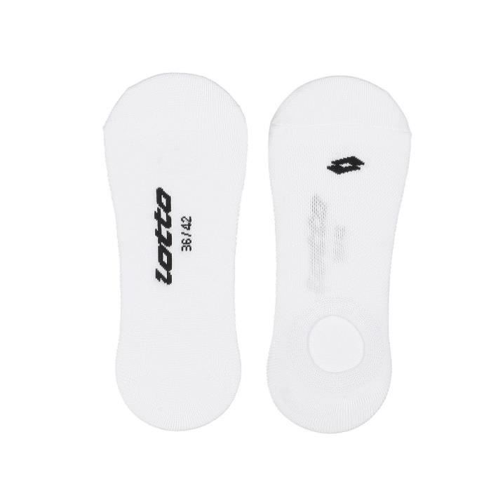 LOTTO Lot de 2 Chaussettes Invisibles Footies Blanc Femme