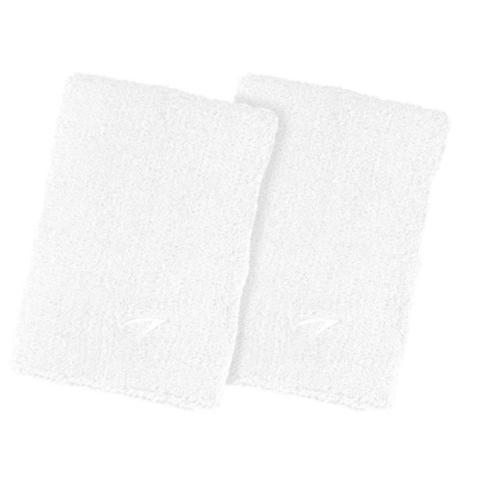 AVENTO Bracelets éponge coton x 2 - Blanc