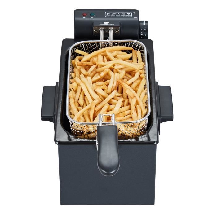 Image secondaire de Friteuse Électrique 3L 2000W Noir - CONTINENTAL EDISON
