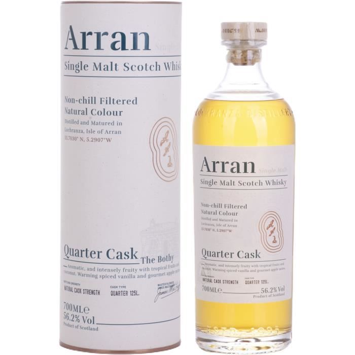 Image secondaire de Arran - Quarter Cask -avec etui- The Bothy - Single Malt Scotch Whisky - 56,2% Vol. - 70 cl