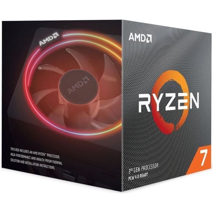 AMD Processeur Ryzen 7 3800X Wraith Prism cooler