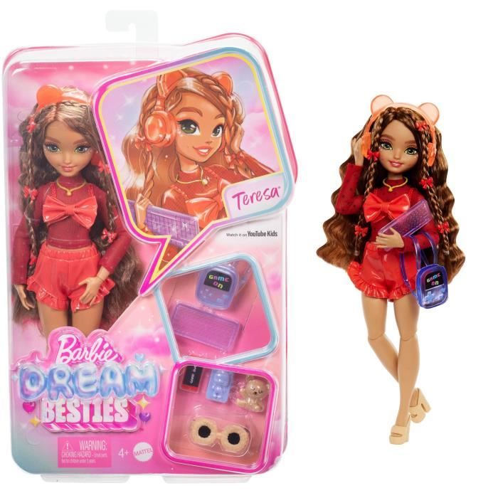 BARBIE équipe de Reve Teresa-Poupée et accessoires - Barbie - HYC23