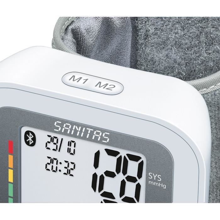 SANITAS SBC 53 - Tensiometre connecté de poignet - Mesure de l'arythmie