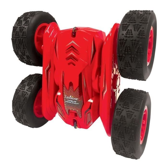 LEXIBOOK - TUMBLING CROSSLANDER - Voiture télécommandée tout-terrain rechargeable, rotation 360°, conduite sur 2 roues et lumieres