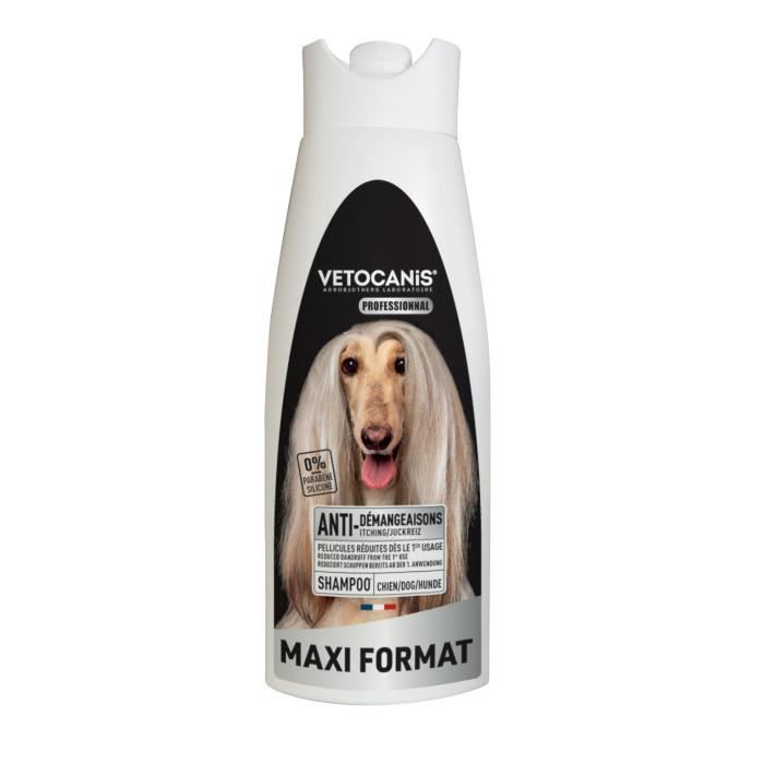 VETOCANIS Shampoing professionnel anti-démangeaisons pour chien - 750ml