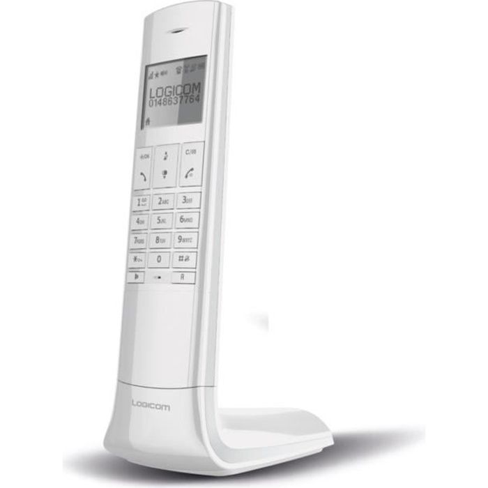 Logicom Luxia 150 Solo T?l?phone Sans Fil Sans R?pondeur Blanc Gris