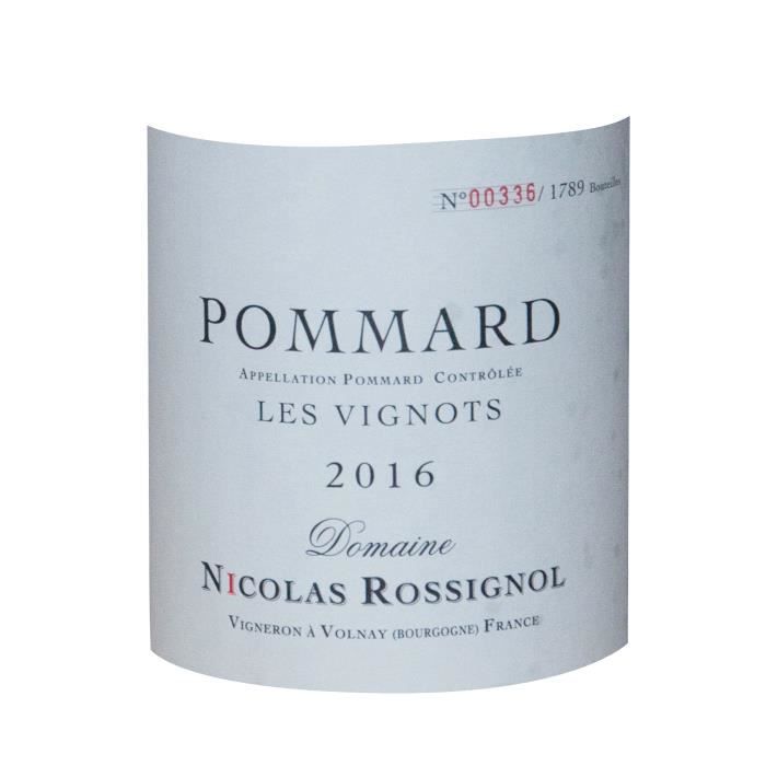 Nicolas Rossignol 2016 Pommard Les Vignots - Vin rouge de Bourgogne 2016